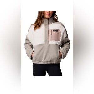 Columbia Women's Fleece Pullover, Gray / Pink, , NWT